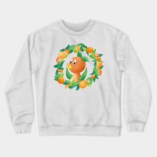 Little Orange Bird Wreath Crewneck Sweatshirt